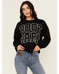 Boot Barn Women's Logo Graphic Crew Neck Sweatshirt