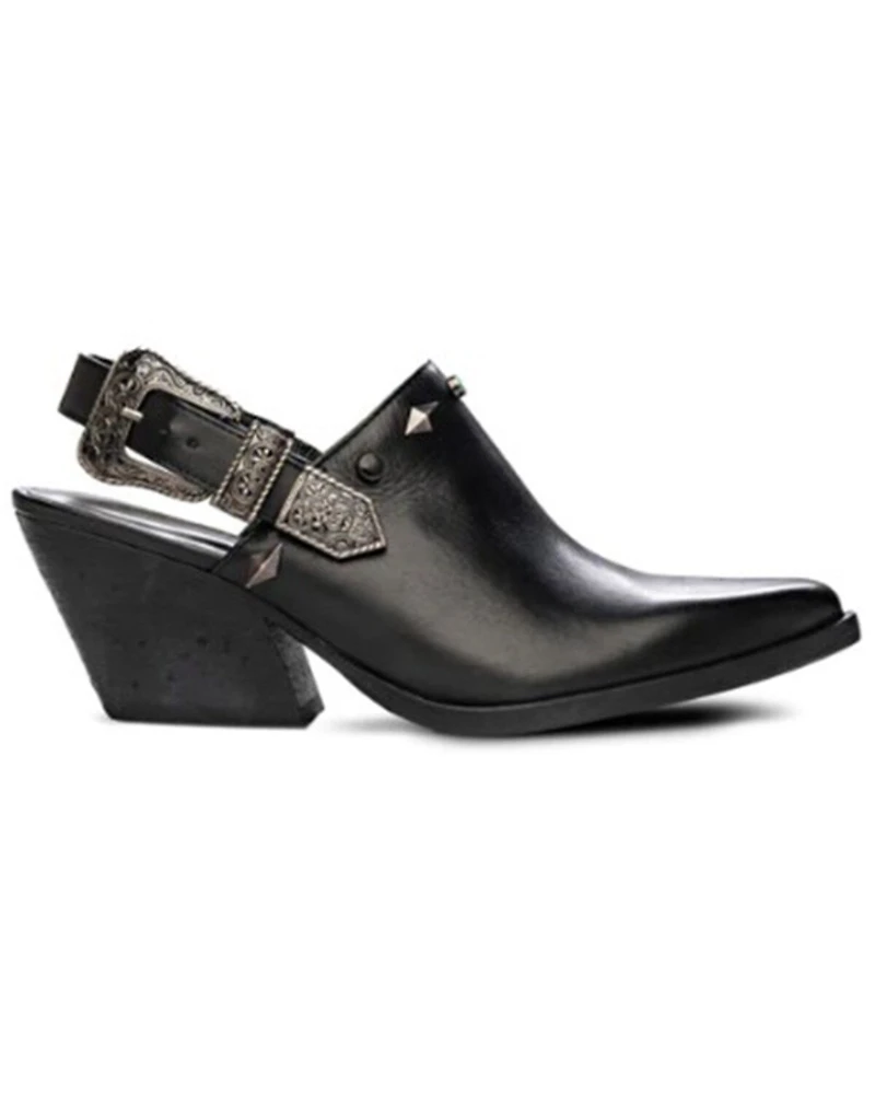 Golo Women's Billy Jean Buckle Western Mules - Snip Toe