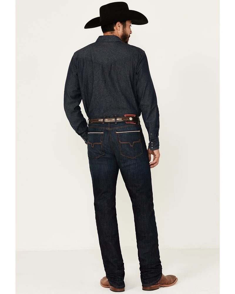 Kimes Ranch Men's Roger Dark Wash Stretch Slim Bootcut Jeans