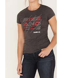 RANK 45® Women's Rise and Ride Short Sleeve Graphic Tee