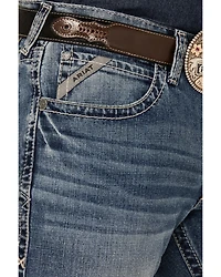 Ariat Men's M2 Medium Wash Relaxed Bootcut Stretch Denim Jeans