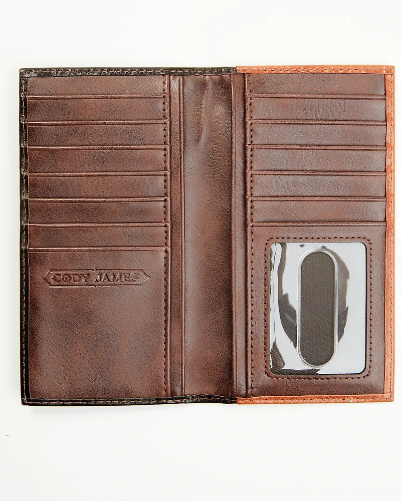 Cody James Men's Embossed Hairon Rodeo Wallet