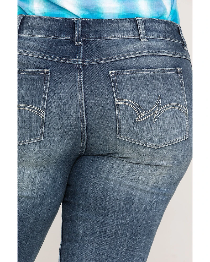 Wrangler Women's Straight Leg Jeans - Plus