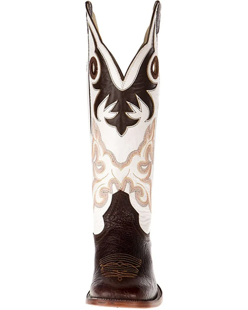 Hondo Boots Men's Spanish Shoulder Western - Broad Square Toe