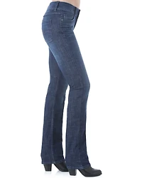Wrangler Women's Dark Wash Straight Leg Jeans