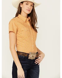 Wrangler Retro Women's Geo Print Short Sleeve Western Shirt