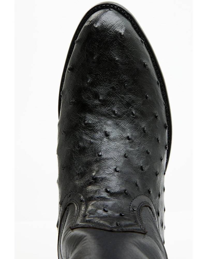 Cody James Black 1978® Men's Chapman Exotic Full-Quill Ostrich Western Boots - Round Toe