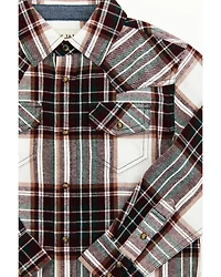 Cody James Toddler Boys' Cabin Fever Long Sleeve Snap Flannel Western Shirt