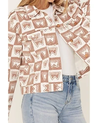 Wrangler Women's Heritage Signature Print Cut Off Jacket