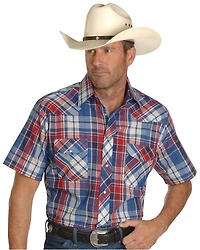Wrangler Men's Assorted Classic Short Sleeve Western Shirt - Big & Tall