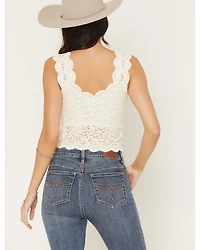 Shyanne Women's Solid Lace Tank Top