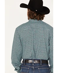 RANK 45® Men's Colt Geo Print Long Sleeve Button-Down Western Shirt