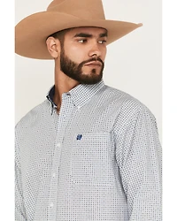 Cinch Men's Geo Print Long Sleeve Button-Down Western Shirt
