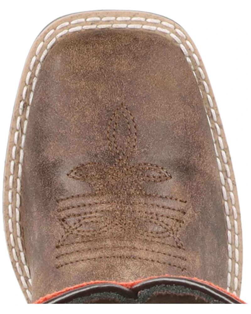 Smoky Mountain Girls' Rustic Rider Western Boots - Broad Square Toe