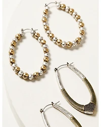Shyanne Women's Sierra Winter Hoop Earring Set - 3 Piece