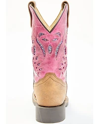 Shyanne Girls' Chloe Glitter Western Boots - Square Toe