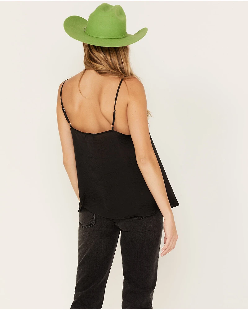 Wild Moss Women's Satin Cami Tank Top