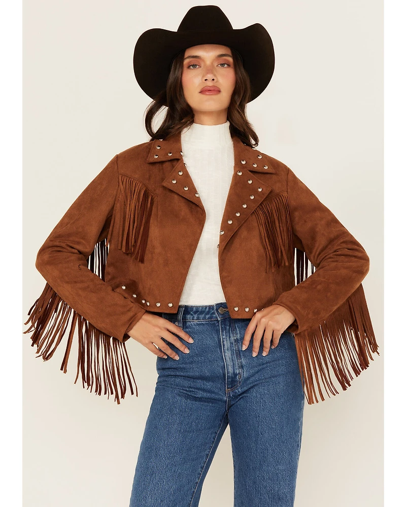 26 International Women's Faux Suede Jacket