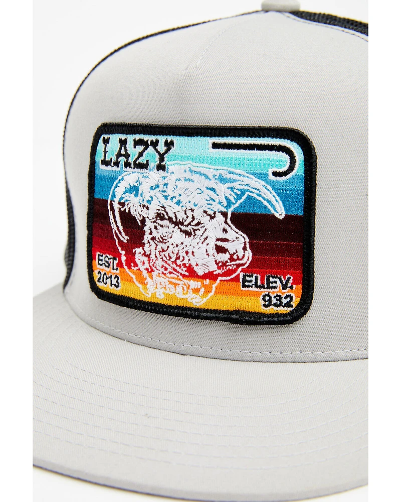 Lazy J Ranchwear Men's Serape Elevation Logo Patch Mesh Back Ball Cap