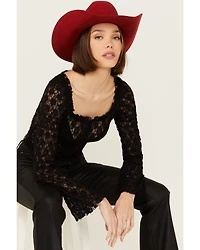 Free People Women's Madison Sheer Long Sleeve Shirt