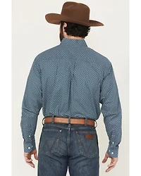 Cinch Men's Geo Print Long Sleeve Button-Down Stretch Western Shirt