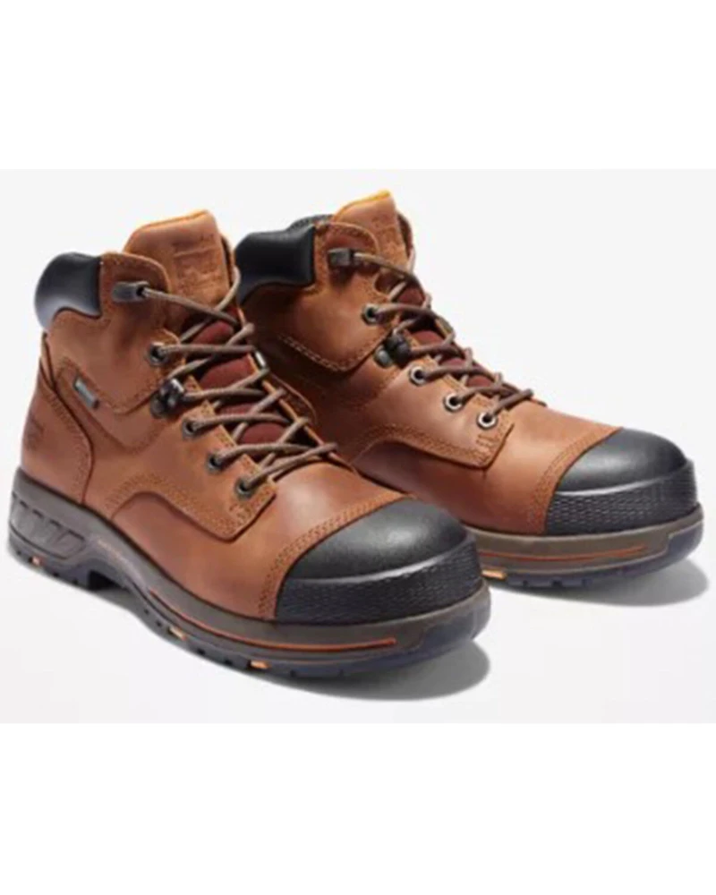 Timberland PRO Men's Helix 6" Lace-Up Waterproof Work Boots - Soft Toe