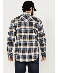 Cody James Men's FR Plaid Print Long Sleeve Snap Midweight Work Shirt