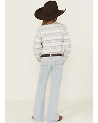 Ariat Girls' Light Wash Trouser Stretch Denim Jeans