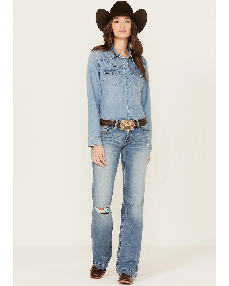 Ariat Women's Trouser Mid Rise Jacqueline Philadelphia Jeans