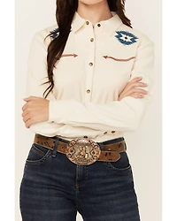 Shyanne Women's Western Embroidered Long Sleeve Snap Shirt