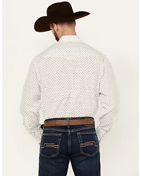 Roper Men's KC Geo Print Long Sleeve Snap Western Shirt