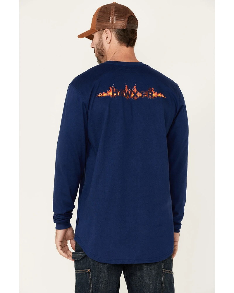Hawx Men's FR Graphic Long Sleeve Work T-Shirt