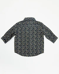 Cinch Infant Boys' Geo Print Long Sleeve Button-Down Western Shirt