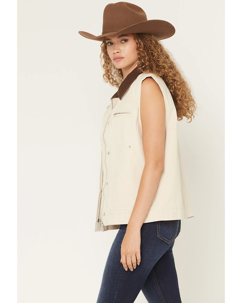 26 International Women's Quilted Lined Canvas Barn Vest
