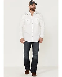 Moonshine Spirit Men's Relic Embroidered Southwestern Yoke Long Sleeve Snap Western Shirt
