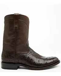 Cody James Black 1978® Men's Carmen Exotic Full-Quill Ostrich Roper Boots - Round Toe