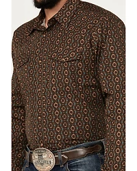 Gibson Trading Co Men's Donovan Medallion Print Long Sleeve Snap Western Shirt