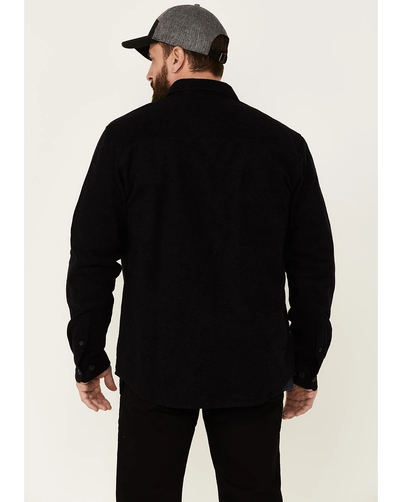 Dakota Grizzly Men's Solid Major Long Sleeve Button Down Western Flannel Shirt