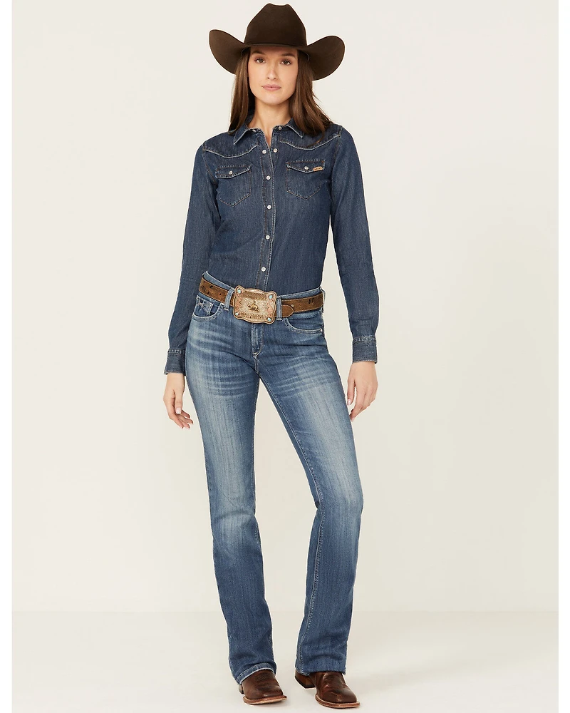 Ariat Women's Malaysia Dark Wash Perfect Rise Annie Stretch Bootcut Jeans