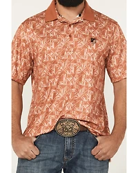 RANK 45® Men's Uptown Southwestern Print Short Sleeve Button-Down Polo Shirt