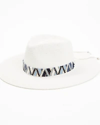 Nikki Beach Women's Andros Australian Straw Western Fashion Hat