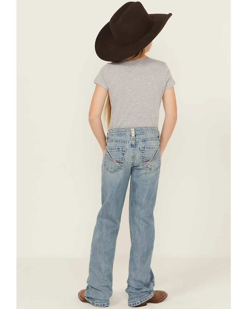 Ariat Girls' Amora Medium Wash Bootcut Denim Jeans