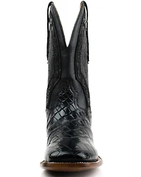 El Dorado Men's Exotic Scallop American Alligator Western Boot - Broad Square Toe