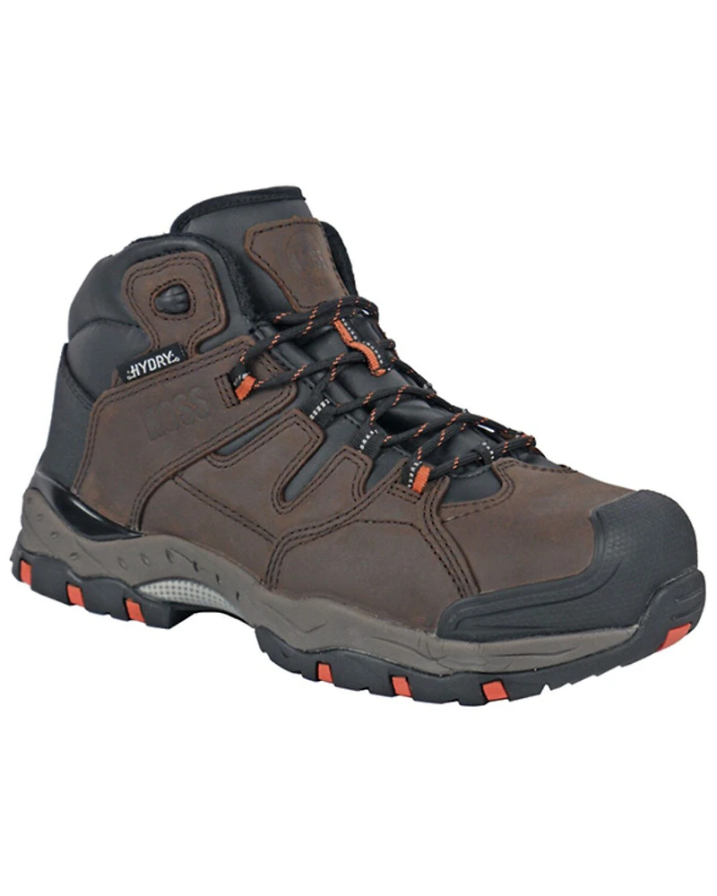 Hoss Men's Tracker Lace-Up Waterproof Work Boots - Composite Toe