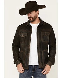 Scully Men's Serape Lined Leather Jacket