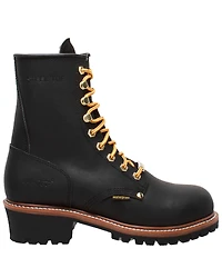 Ad Tec Men's 9" Waterproof Logger Work Boots - Soft Toe