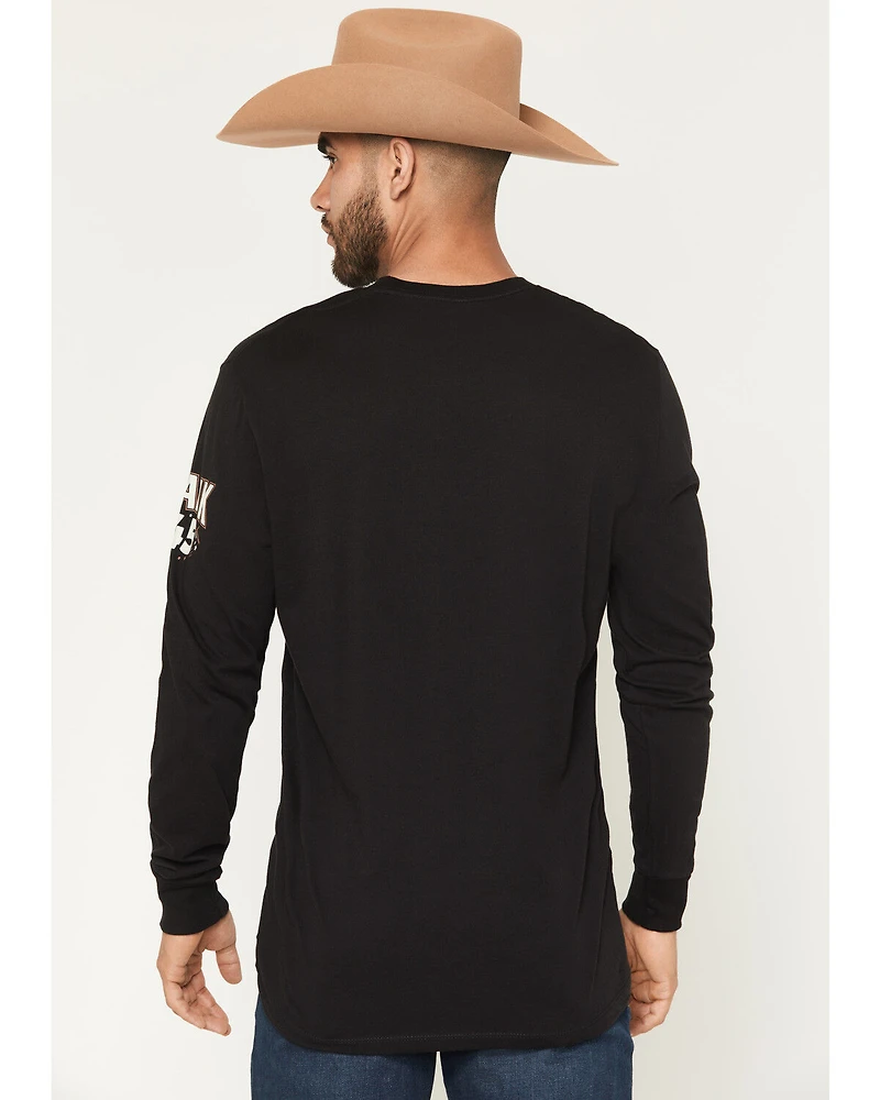 RANK 45® Men's Buckle Up Long Sleeve Graphic T-Shirt