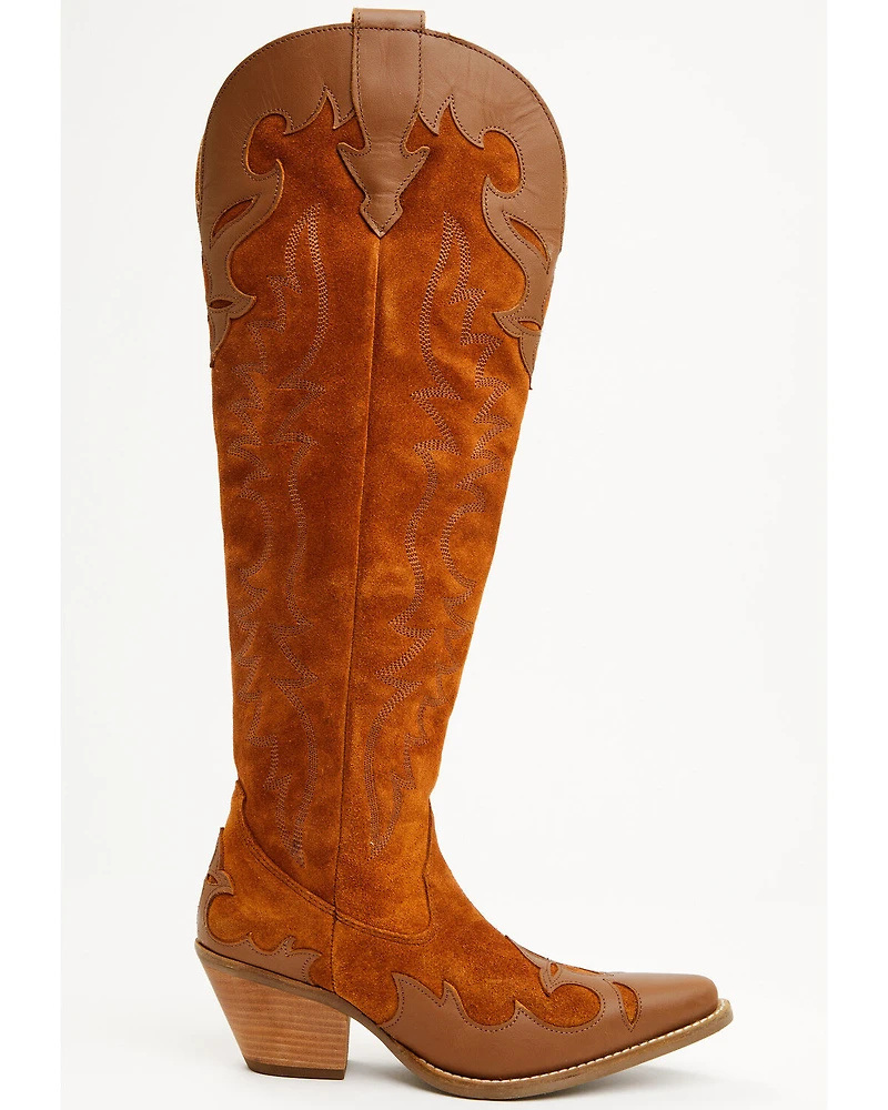 Dingo Women's Drama Queen Suede Tall Boots - Snip Toe