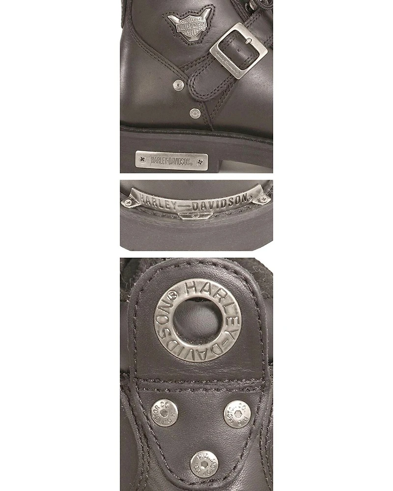 Harley Davidson Brake Buckle Motorcycle Boots - Round Toe