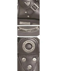 Harley Davidson Brake Buckle Motorcycle Boots - Round Toe